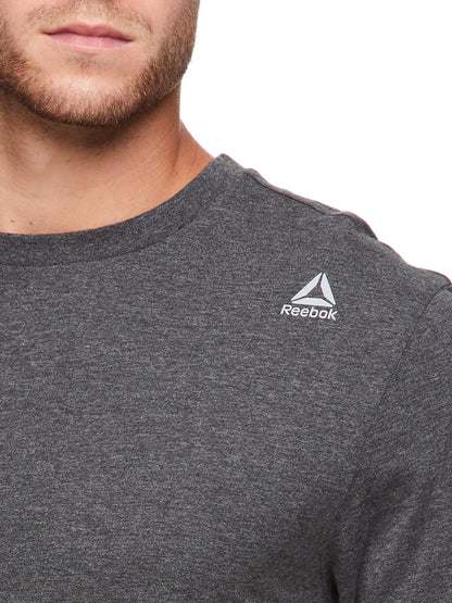 Reebok Jolt Short Sleeve T-Shirt Quick-Dry Charcoal Heather