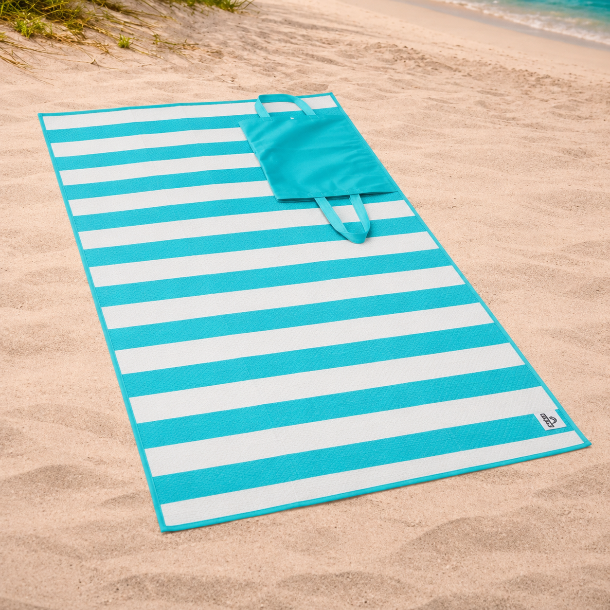 Crivit Beach Mat Foldable Into Bag Lightweight 90 x 180 cm