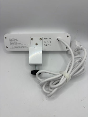 Anvode Black Multi Extension Socket: Durable Power Strip for Home & Workshop