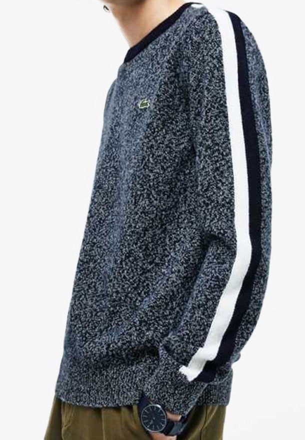 Lacoste Grey Wool Jumper - Comfortable Crew Neck Knitwear