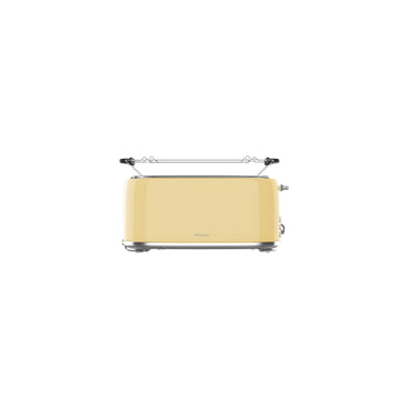Cecotec 03233 4‑Slice Beige Steel Toaster 1630W – Compact Kitchen Appliance