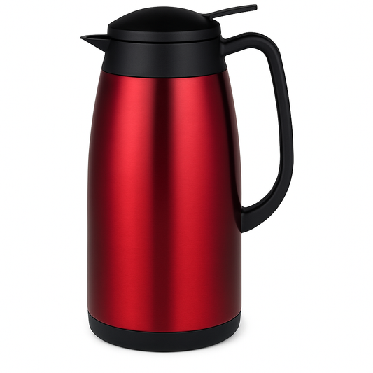 MIGROS 0.9L Quarts Stainless Steel Vacuum Insulated Thermal Carafe, Silver Finish