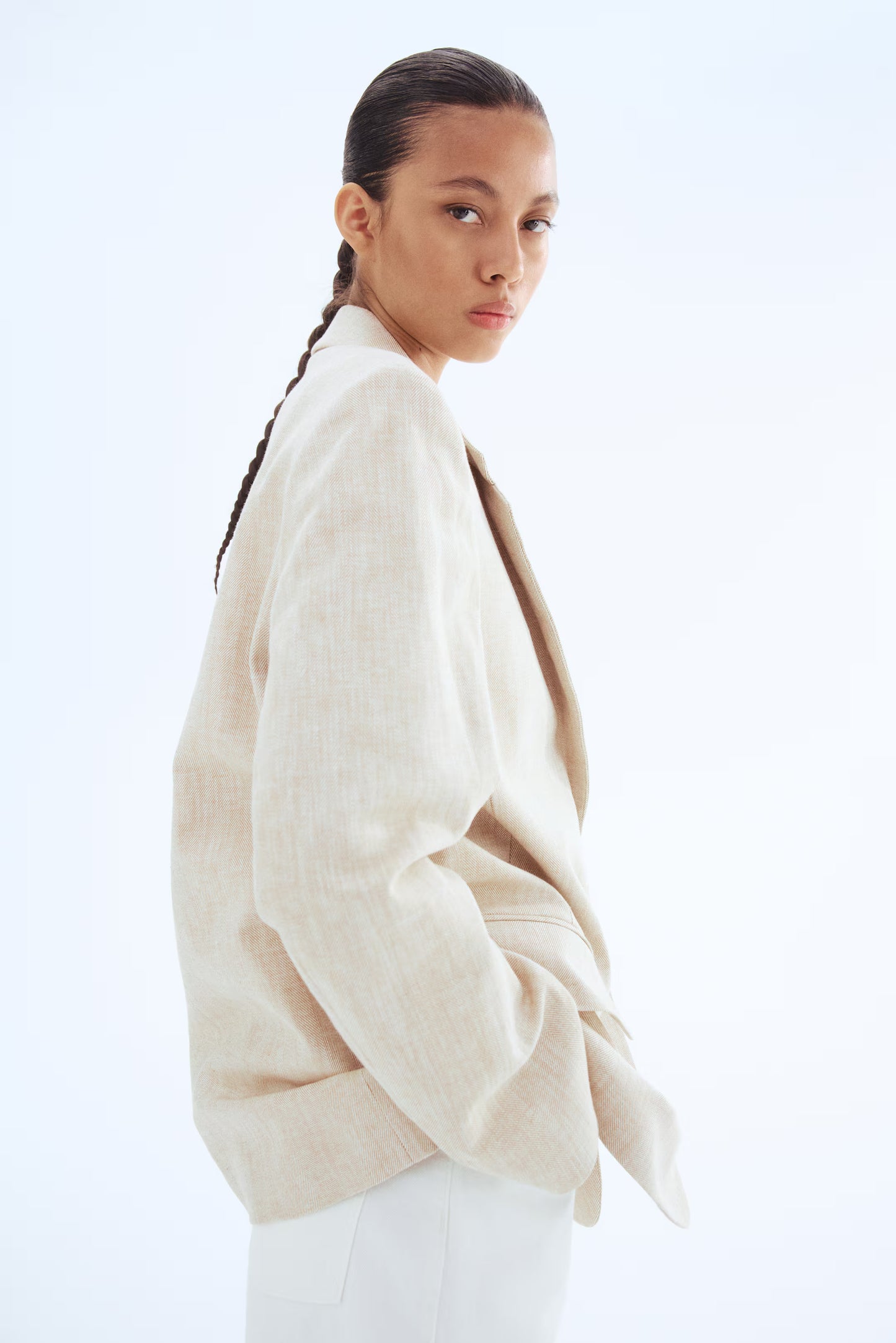 H&M Linen-Blend Blazer