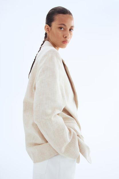 H&M Linen-Blend Blazer