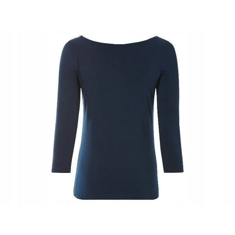 Esmara Women's Cotton Blouse Long Sleeve Navy S 36/38