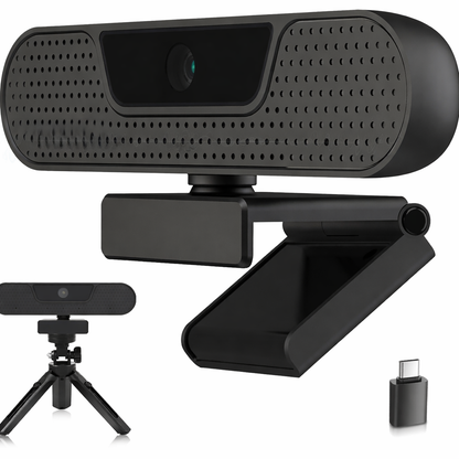 VIZOLINK 4K Webcam with Microphone, Auto Focus