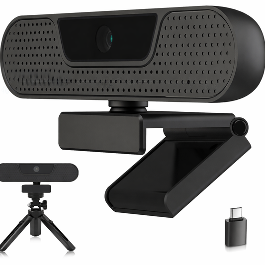 VIZOLINK 4K Webcam with Microphone, Auto Focus