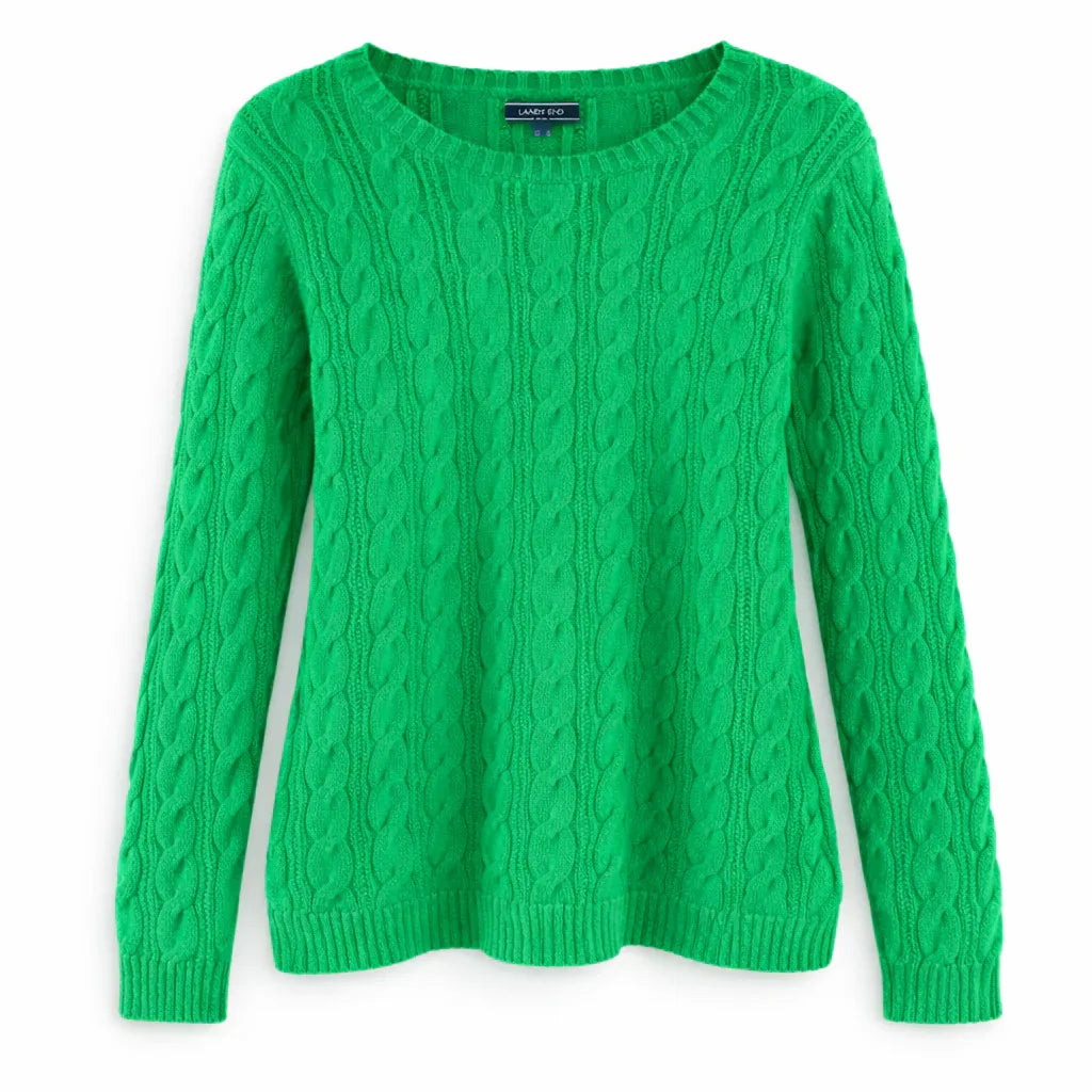 Lands’ End Classic Cable-Knit Sweater - Gomix Brands Outlet