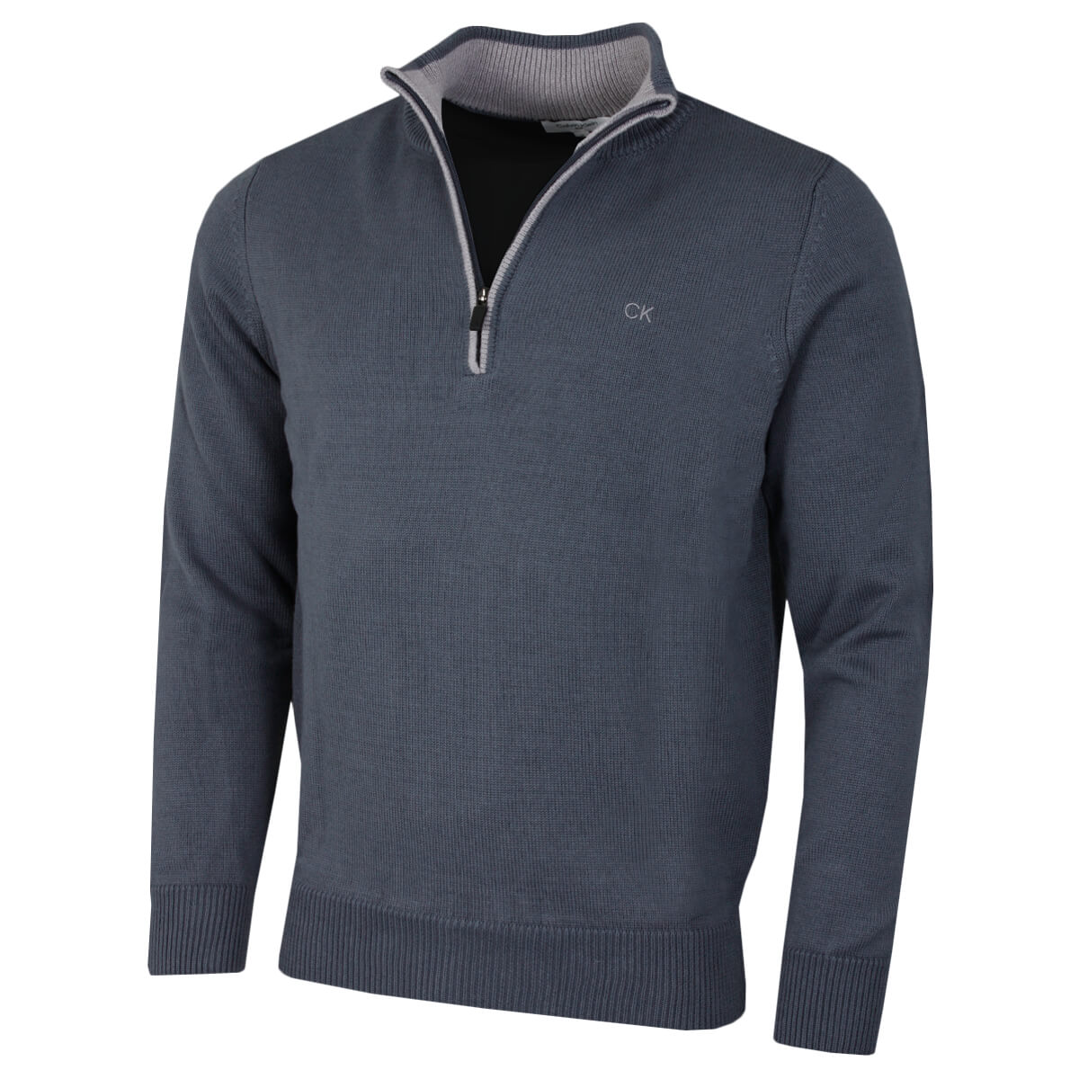 Calvin Klein Men's Chunky Knit Half-Zip Golf Sweater