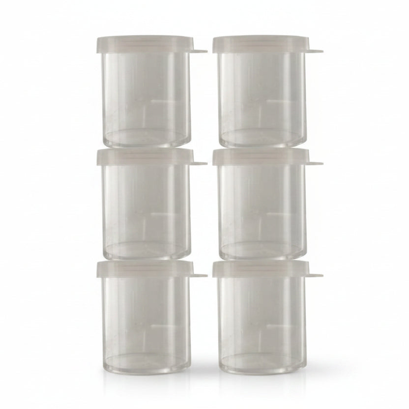 Set of 6 Mini Storage Containers 35 ml Plastic
