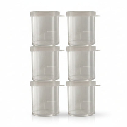 Set of 6 Mini Storage Containers 35 ml Plastic