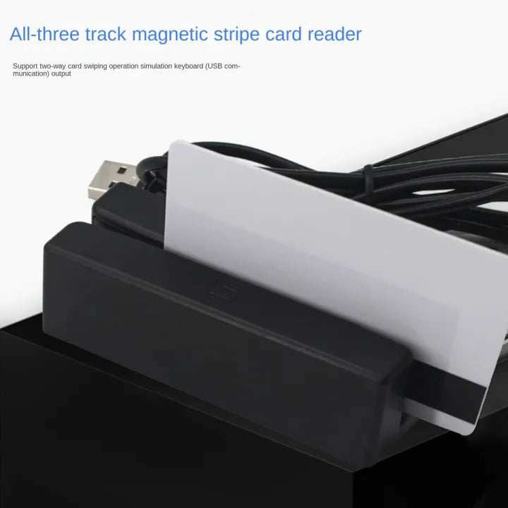 MSR90 USB Magnetic Stripe Card Reader 3-Track Mini Swiper