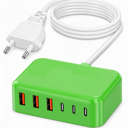 Teminice HNT-PC606 GaN Fast USB Charging Station Hub 6-Port