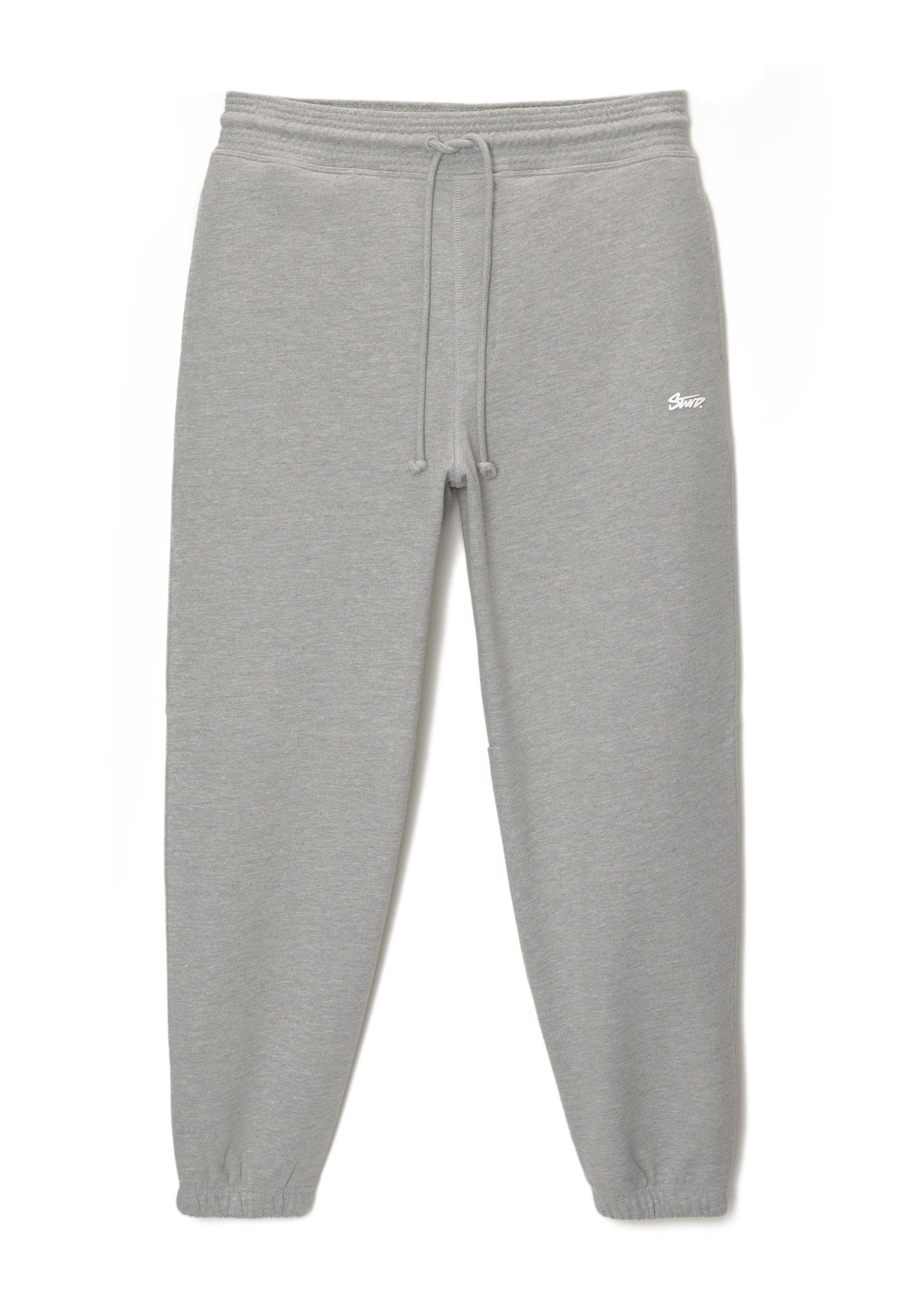 Pull&Bear Men's Light Grey Fleece Sweatpants - Comfortable Tapered Fit Joggers