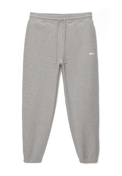 Pull&Bear Men's Light Grey Fleece Sweatpants - Comfortable Tapered Fit Joggers