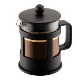 Bodum Classic Kenya French Press Coffee Maker, Durable Glass, 4-Cup Capacity