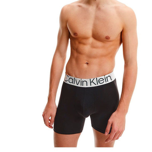 Calvin Klein Men's Steel Cotton 3-Pack Boxer Briefs – Black, Ultimate Comfort & Style