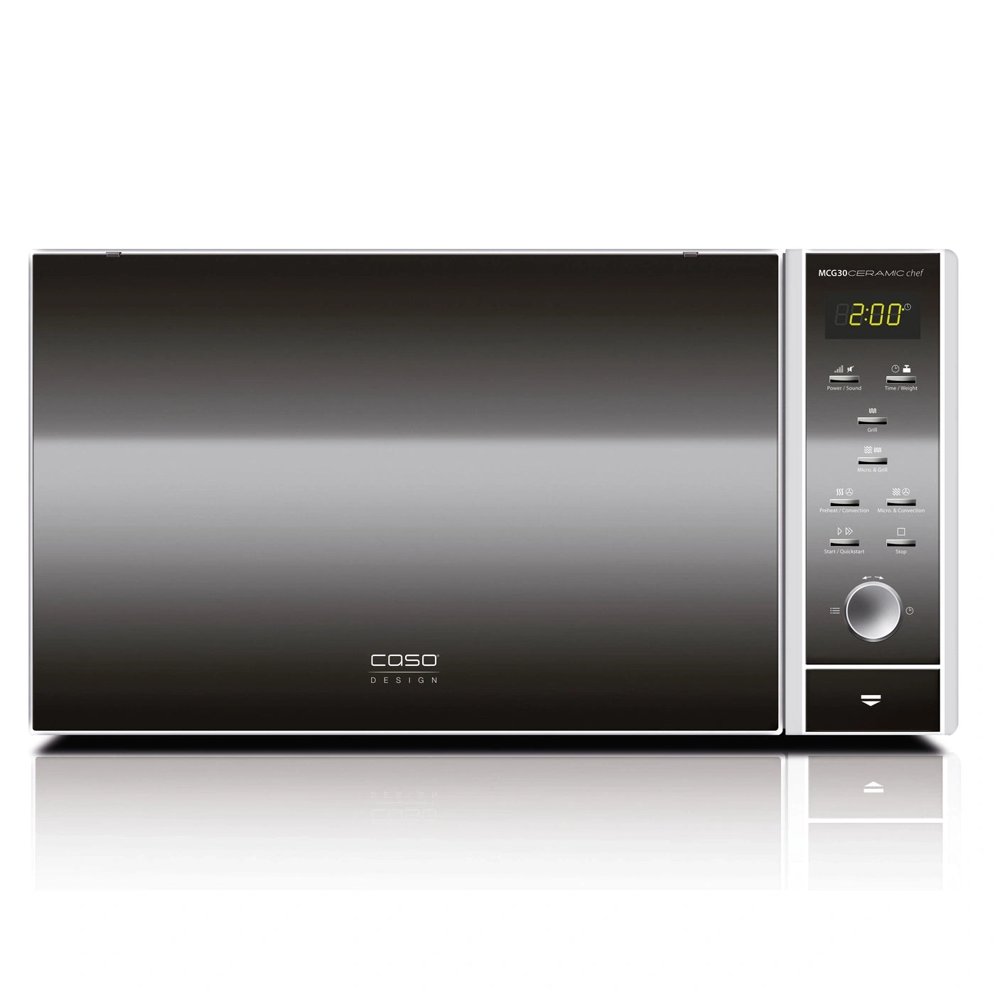CASO Design MCG 30 Ceramic Chef Microwave with Grill and Convection 900W 30L Stainless Steel