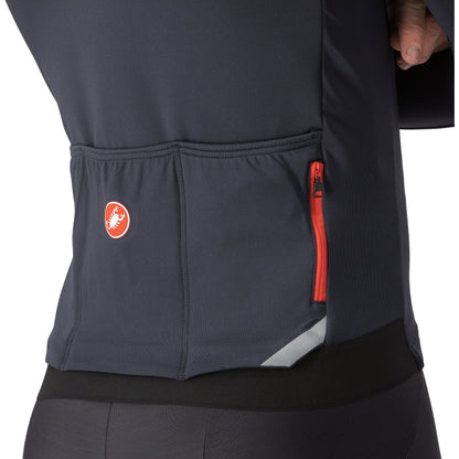 Castelli Men's Fly Long Sleeve Aero Cycling Jersey for Chilly Rides