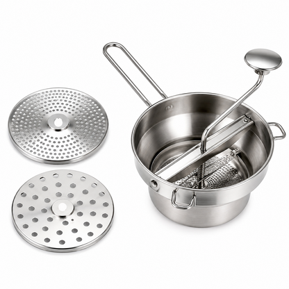 LIVARNO home Stainless Steel Food Mill 32.8 x 21.5 x 7.9 cm