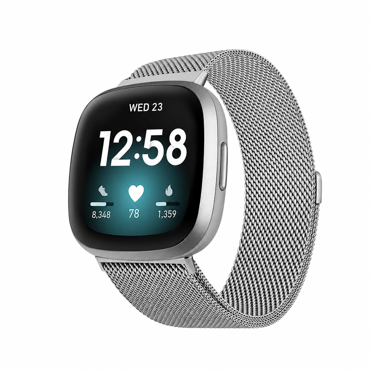 IMAL Magnetic Mesh Watch Band for Fitbit Versa 3