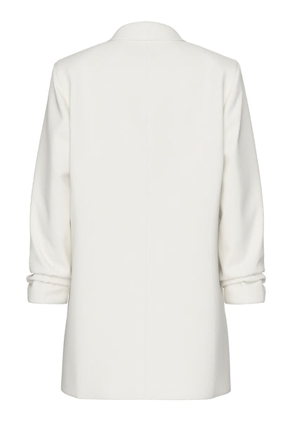 Pieces PCBOSELLA Elegant Women's Cloud Dancer White Tailored Blazer Three-Quarter Sleeves