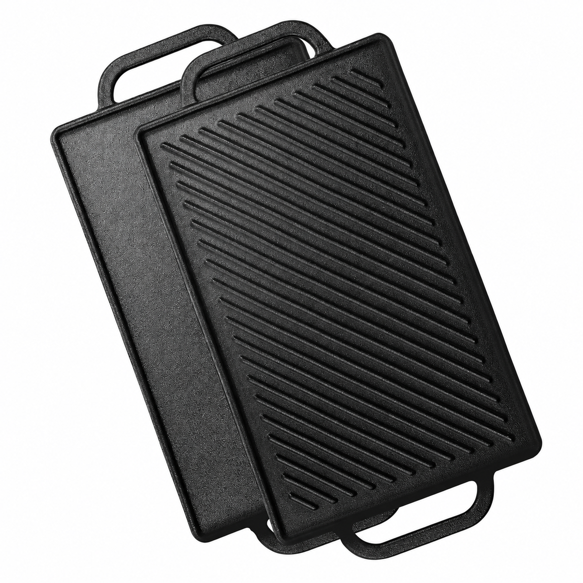 GFTIME Pre-Seasoned Cast Iron Reversible Griddle Plate