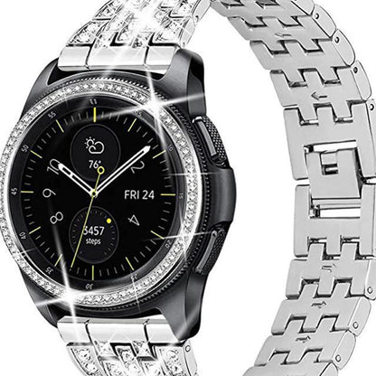 Silver Square Metal Watch Band Adjustable 200mm