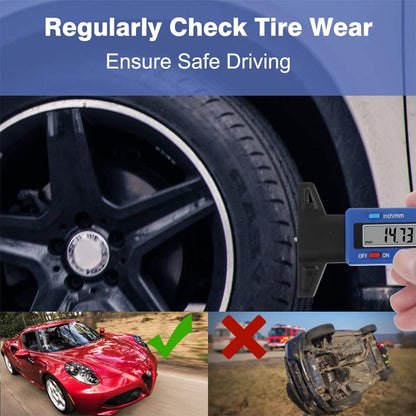 Willstar Digital Tyre Tread Depth Gauge