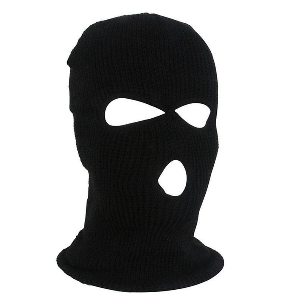 Warm Knitted 3-Hole Balaclava Ski Mask for Winter Outdoor Sports & Protection