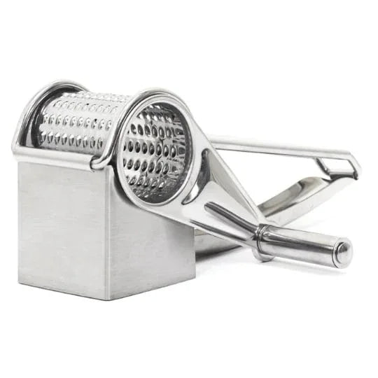 Silver Stainless Steel 20cm Crank Cheese Grater – Paris Prix - Gomix Brands Outlet