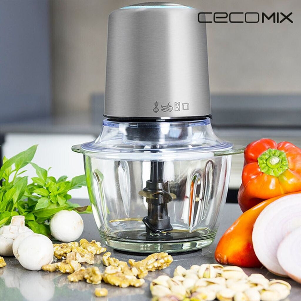 Cecotec TitanGlass 3043 Food Chopper 400W 4 Stainless Steel Blades 1L