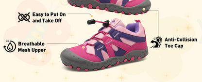 Mishansha Kids Water-Resistant Anti-Collision Hiking Boots for Active Toddlers