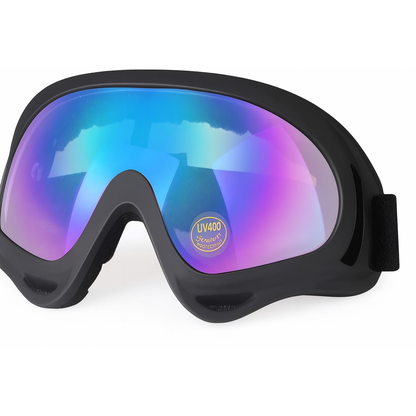 LMAVAG Motorcycle Goggles Dirt Bike ATV UV400 Anti-Fog Impact-Resistant Dustproof