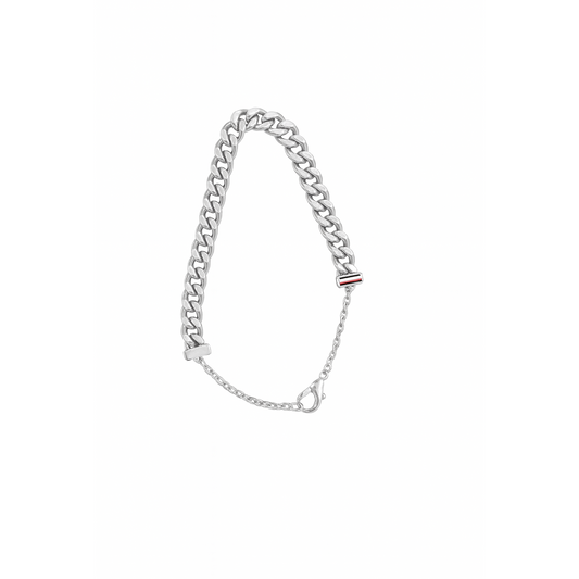 Tommy Hilfiger Men's Stainless Steel Box Chain Bracelet - Durable & Stylish