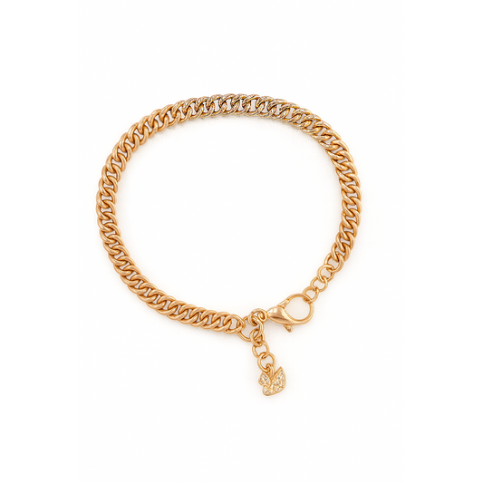 Swarovski Rose Gold Snake Chain Bracelet