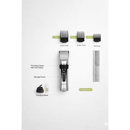 Zoofari Cordless Pet Clipper Set – Grooming Kit