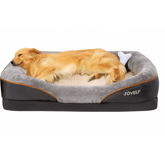 JOYELF M Orthopedic Memory Foam Dog Bed with Washable Cover