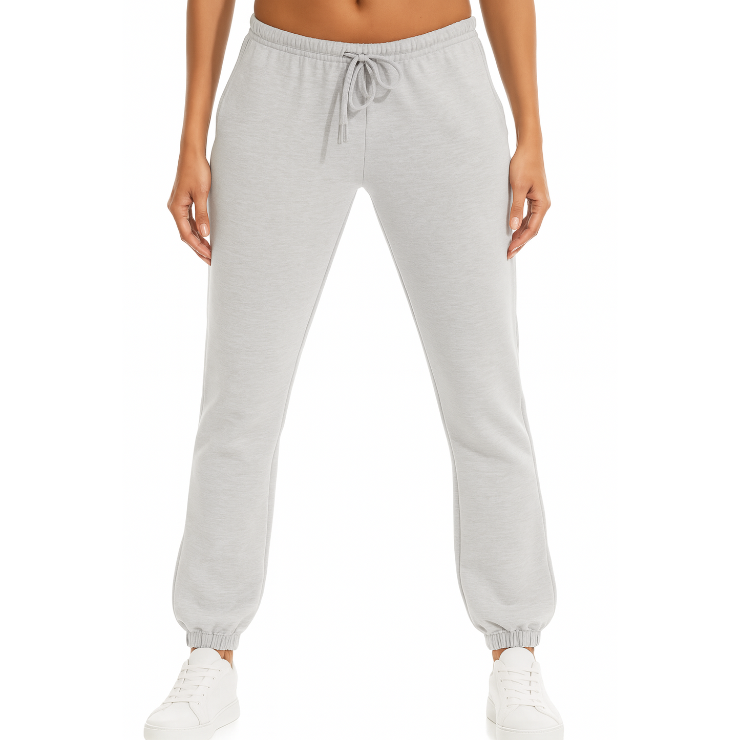 Light & Shade Women's Soft Touch Jogger Sweatpants with Cuffs