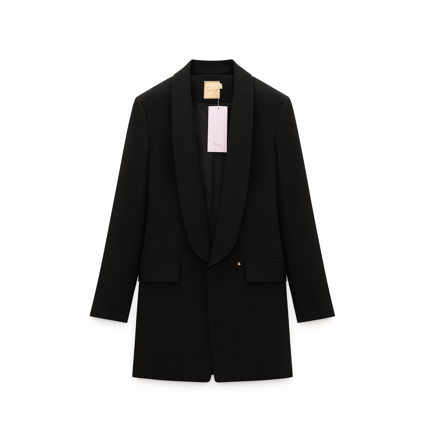 Swing Women's Classic Black Tailored Suit Jacket Blazer