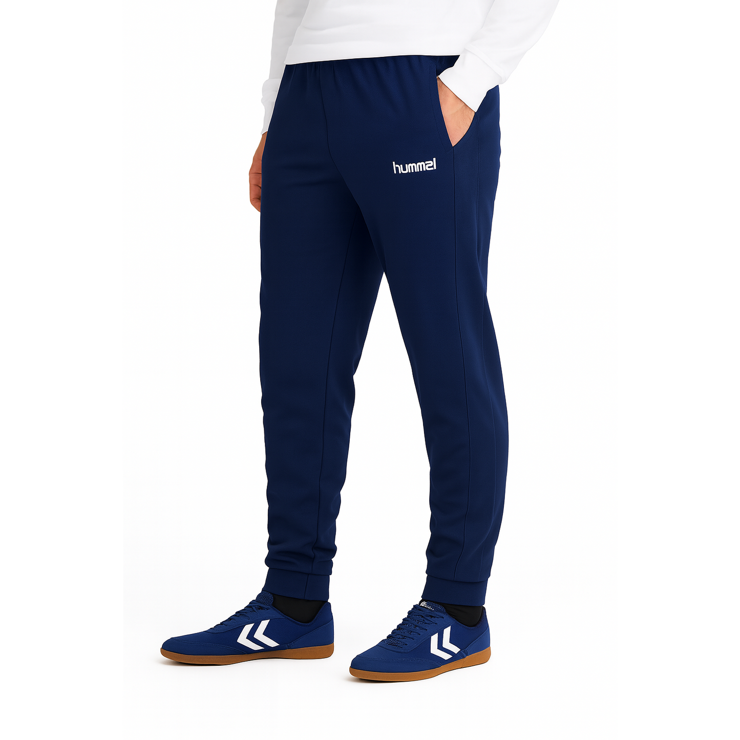 Hummel Men's Go Cotton Blend Black Joggers – Comfortable, Stylish, Everyday Wear