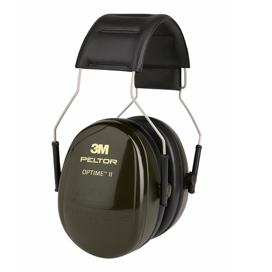 Black ear muffs with '3M Peltor' branding on a white background