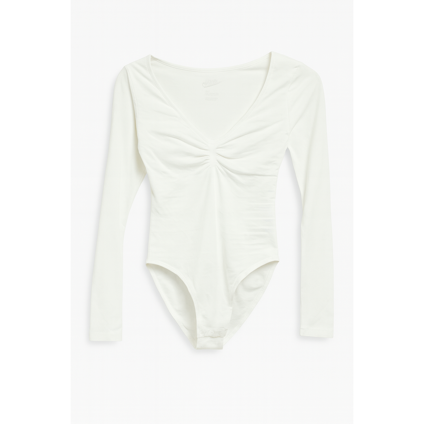 Creamy Long Sleeve Bodysuit with String – Slimming Shapewear