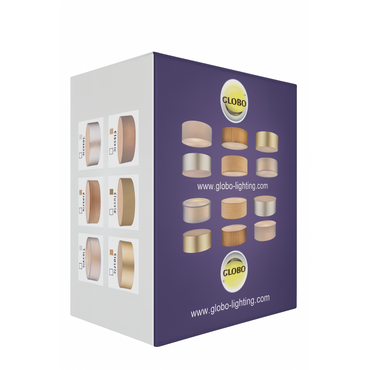 Globo Decorative Brown Textile Ceiling Lamp for Living Room