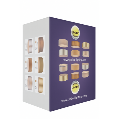 Globo Decorative Brown Textile Ceiling Lamp for Living Room