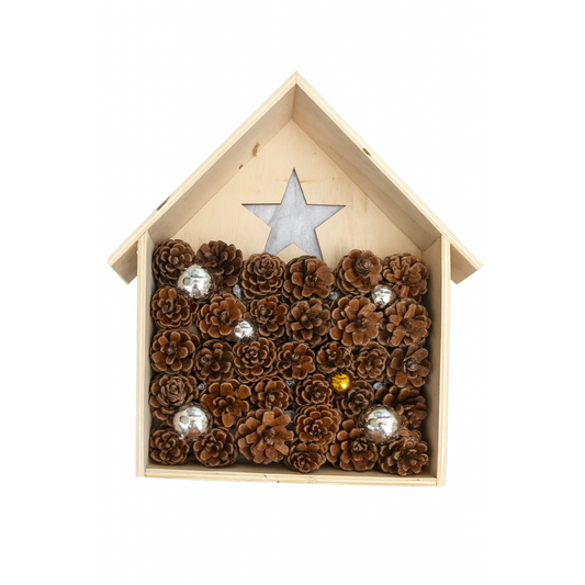 Charming Wooden LED House Decoration with Warm Lights for Festive Home Decor