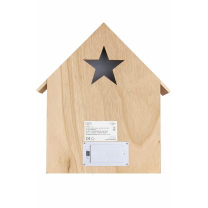 Charming Wooden LED House Decoration with Warm Lights for Festive Home Decor