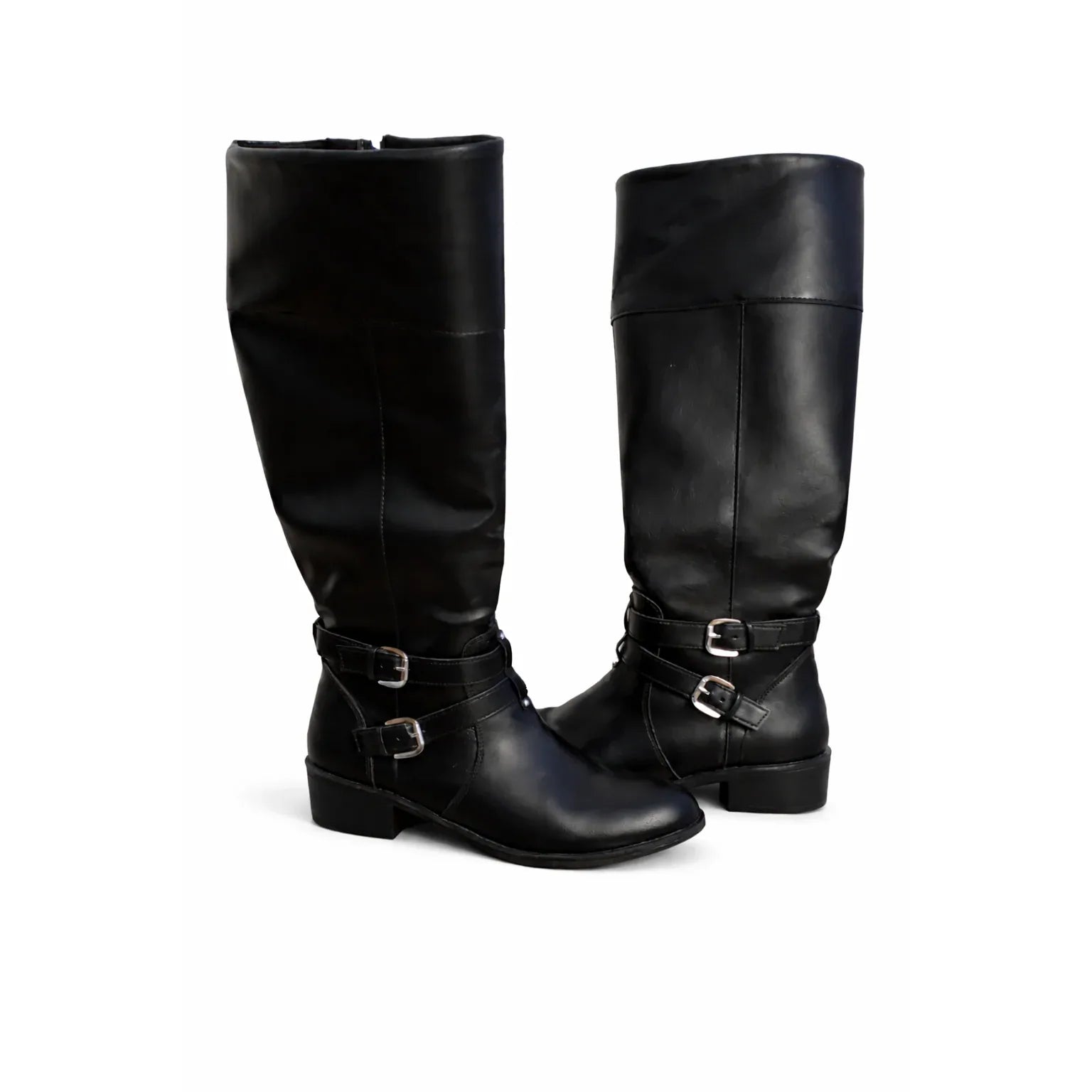 Arizona Denver Black Knee-High Women's Boot with Buckle - Gomix Brands Outlet