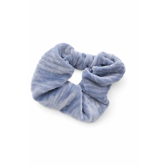 Arizona Jean Co. Soft Ribbed Velvet Hair Scrunchie – Light Blue