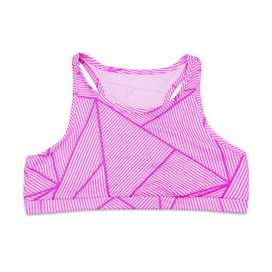 Xersion Women's Pink Quick-Dri Sleeveless Round Neck Active Crop Top